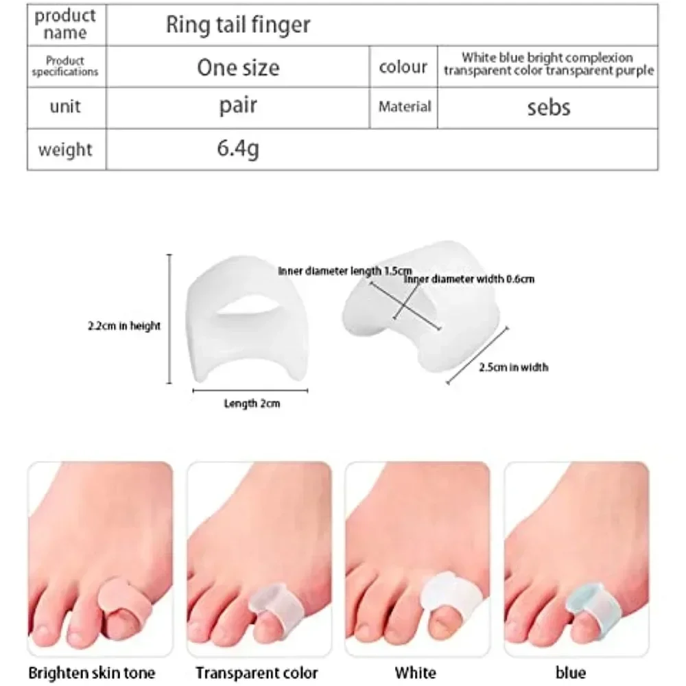 Yoga Toe Separator - 2 adet Silikon Ayak Başparmağı Valgus