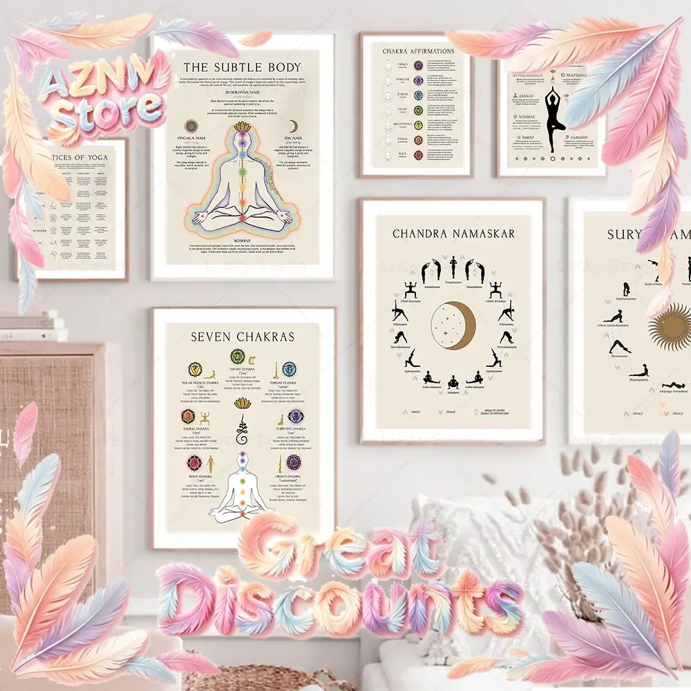 Zen Yoga Fitness - (2D kanvas tablo) Yoga Güneşe Selam