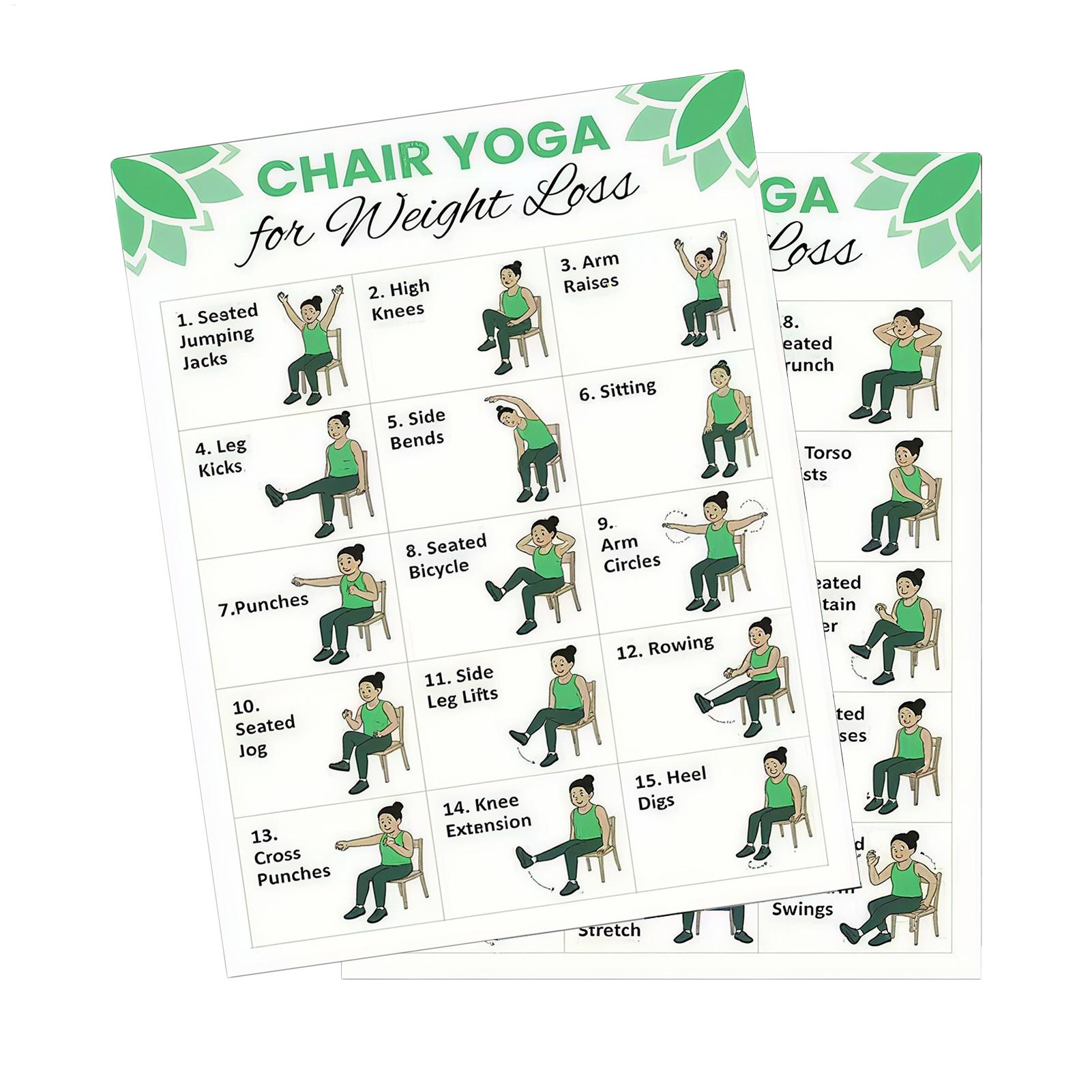 Yoga Health & Fitness Centre - 2 Adet Yoga Posteri Evde Egzersiz