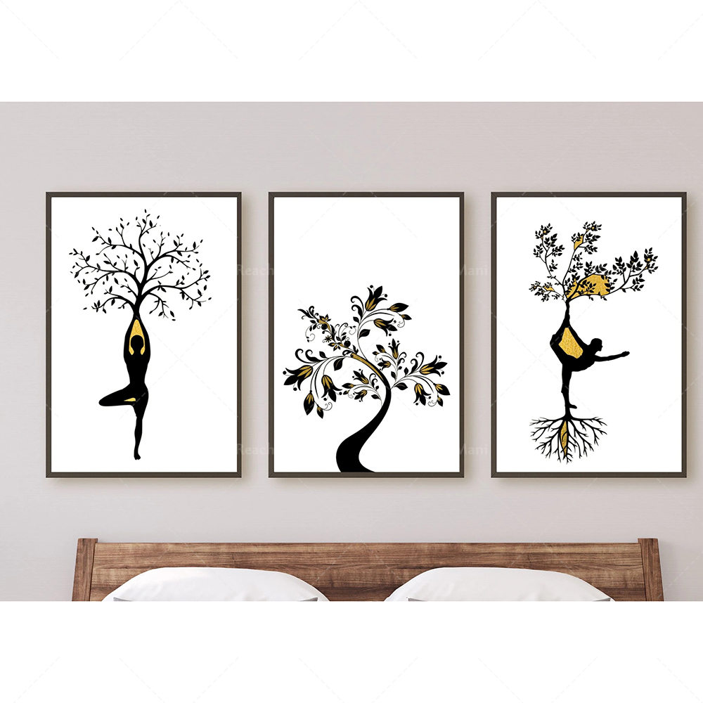 Zen Yoga Fitness - Yoga pozları posteri meditasyon Zen duvar