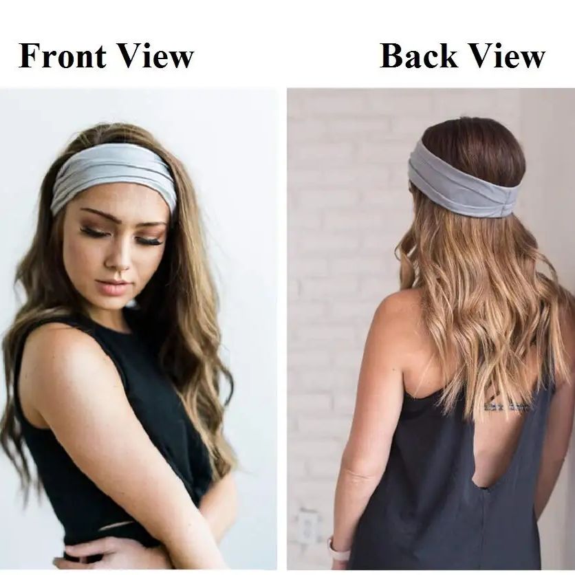 Yeni düz renk elastik saç band - Yoga Fitness Band incelemesi ve fiyatı