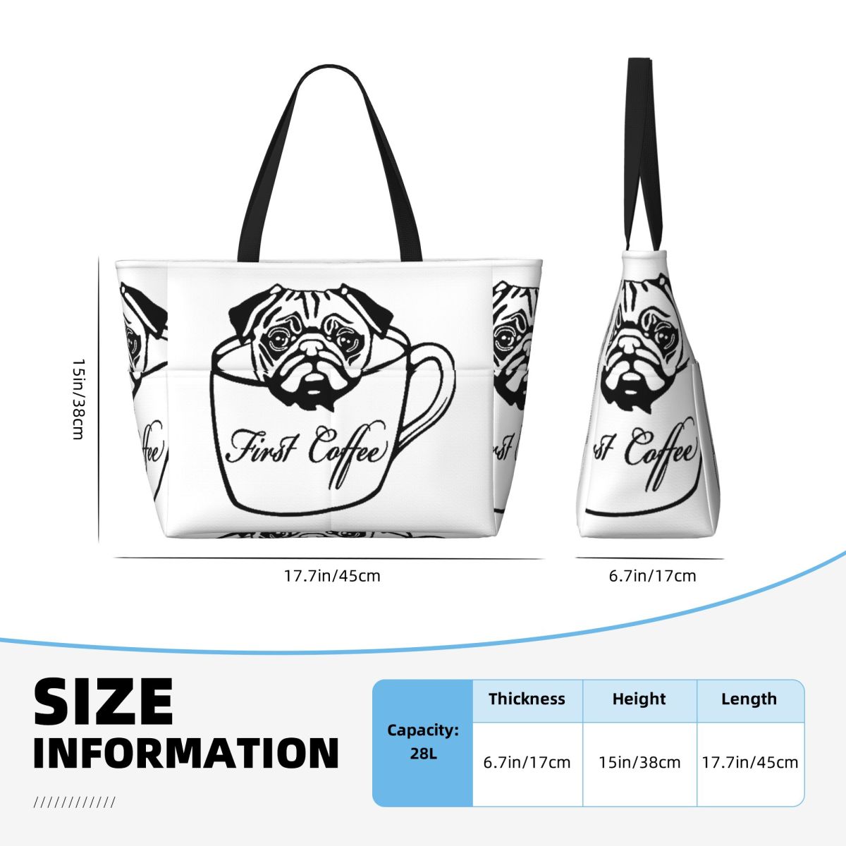 Pug First Coffee Plaj Çantası  - Yoga Fitness First incelemesi ve fiyatı