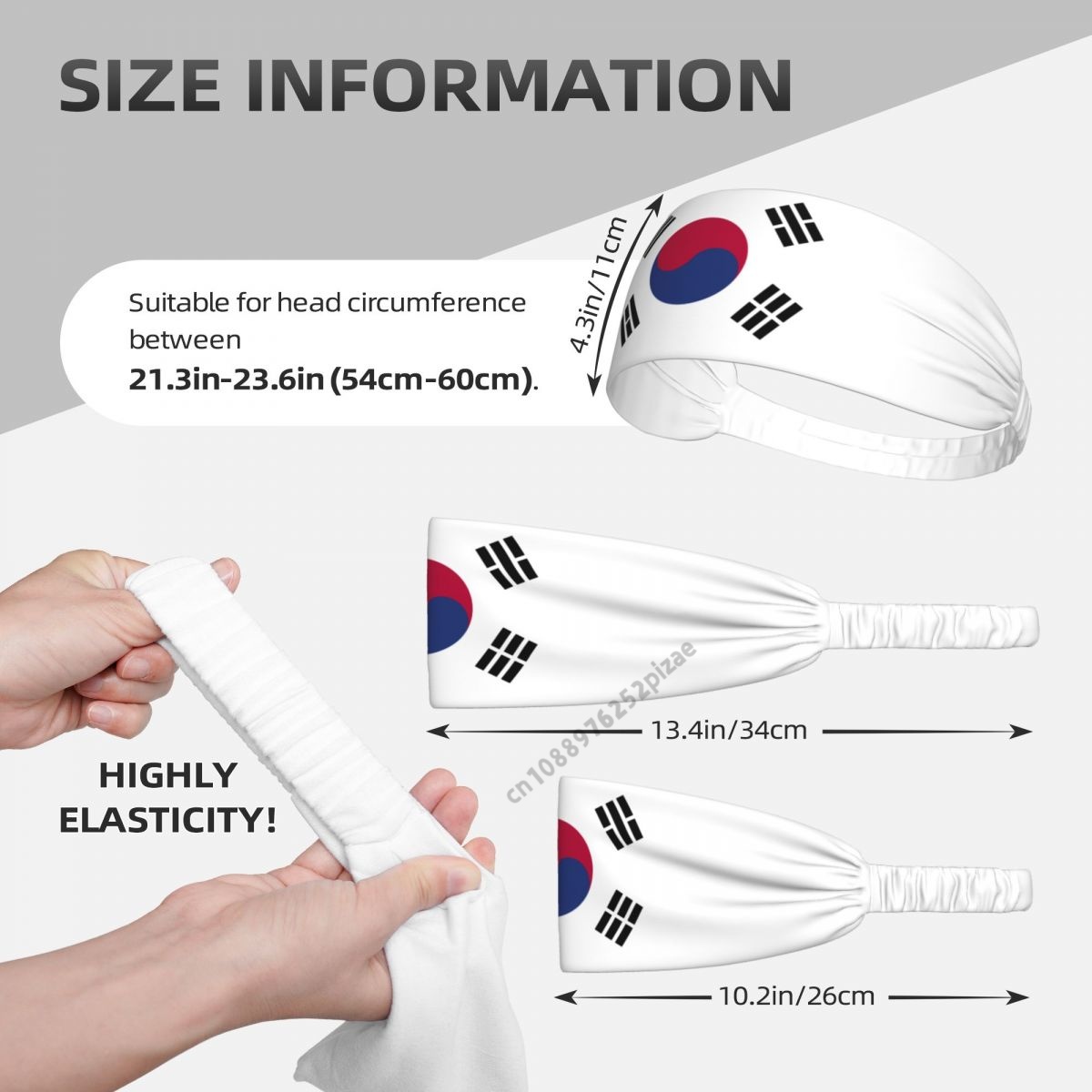 Güney Kore Bayrağı Erkek Kadın - Yoga Fitness Band incelemesi ve fiyatı