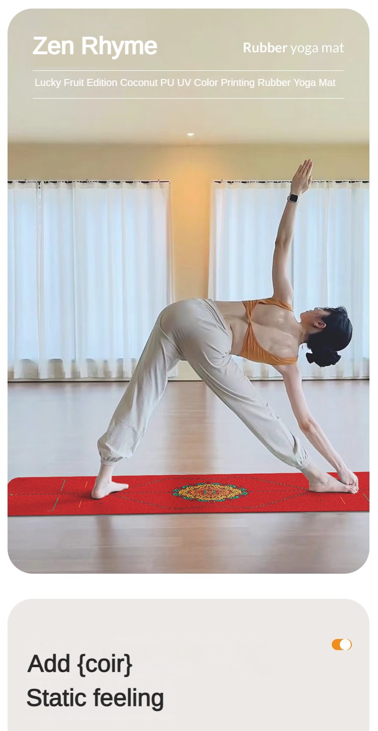Zen kafiye buzlu Pu doğal kauç - Zen Yoga Fitness incelemesi ve fiyatı