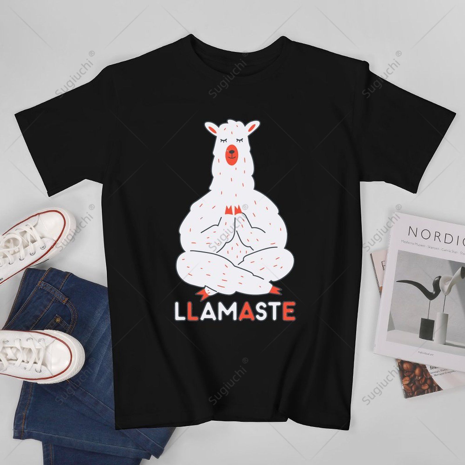 Unisex Erkek Llamaste Komik Ze - Zen Yoga Fitness incelemesi ve fiyatı