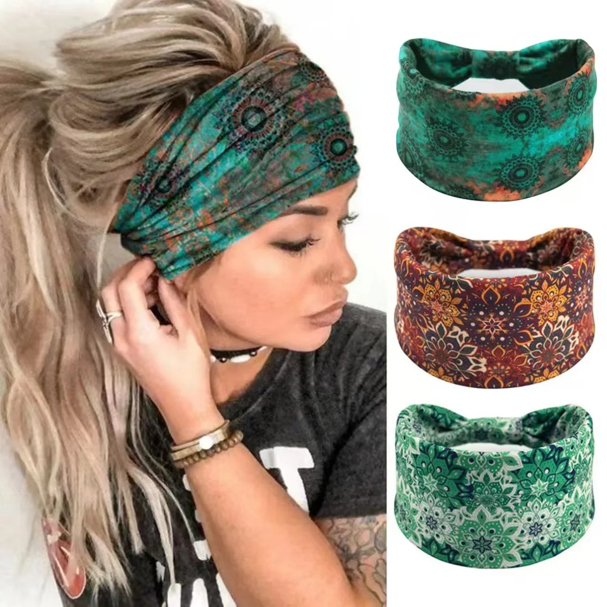 🌸 Boho Mandala Çiçek Kafa Band - Yoga Fitness Band incelemesi ve fiyatı